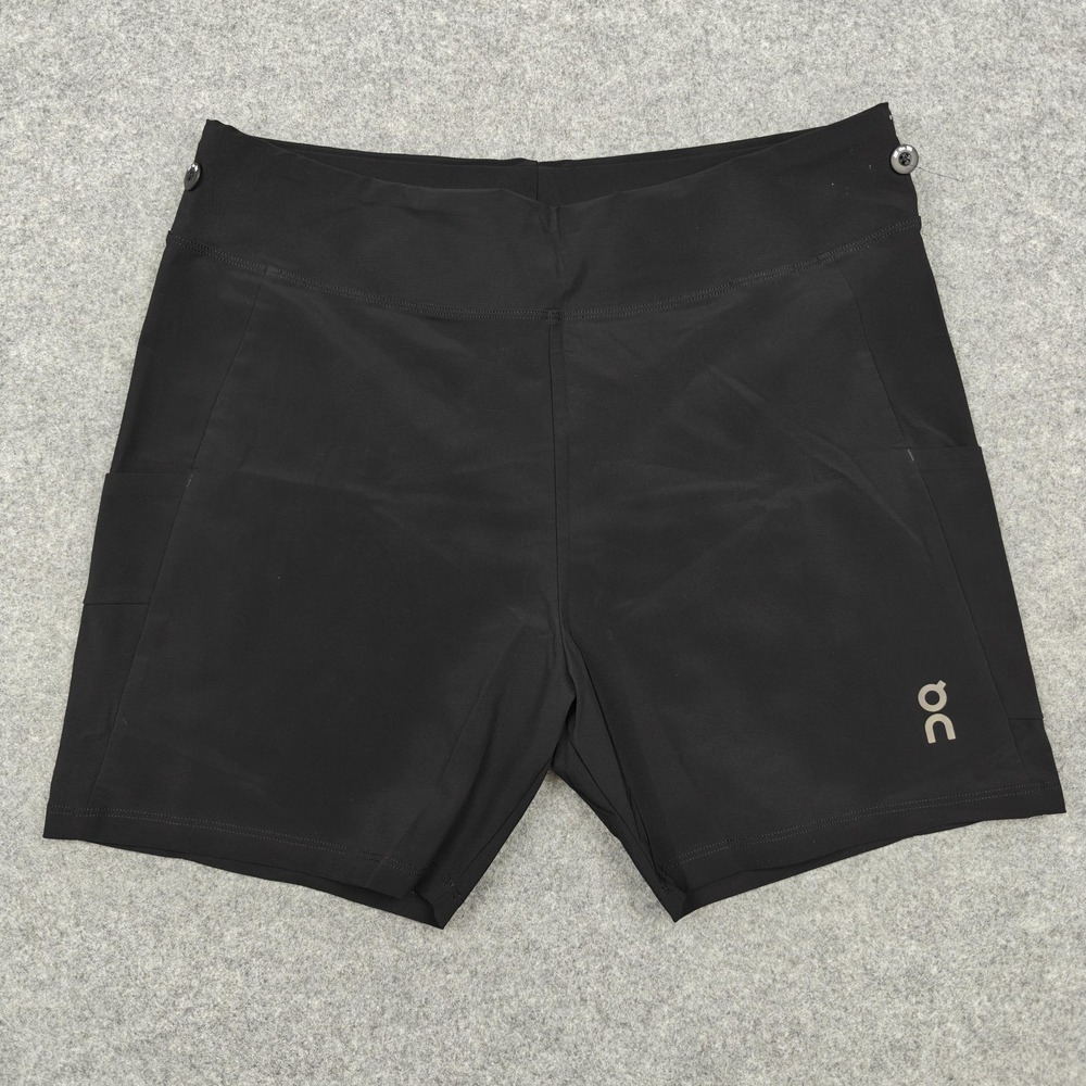 On Cloud Hybrid Shorts Mens Large Black 7 Inch Lined Running Training Quick Dry